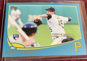 Gerrit Cole 2013 Topps Update BLUE RC Rookie Card # US265, New York Yankees Ace | eBay