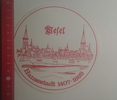 Sticker/Decal: Weser Hanseatic City 1407 1669 (031216104)