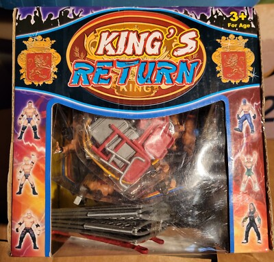King's Return Mini Arena Contend Super Overlord Power Wrestlers + Accessories
