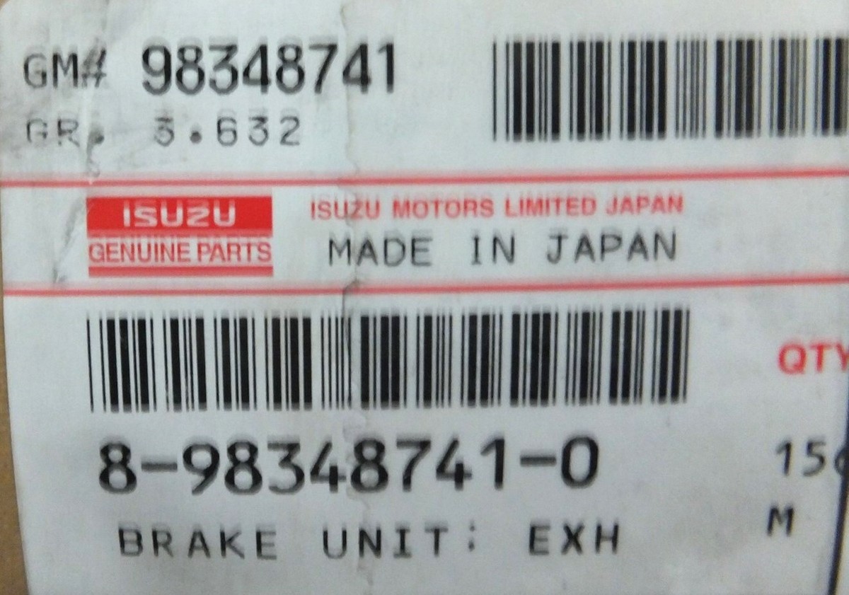 8-98348741-0 GENUINE ISUZU EXHAUST BRAKE UNIT 8-98348-741-0 8-98348741-0 GENUINE ISUZU EXHAUST BRAKE UNIT 8-98348-741-0