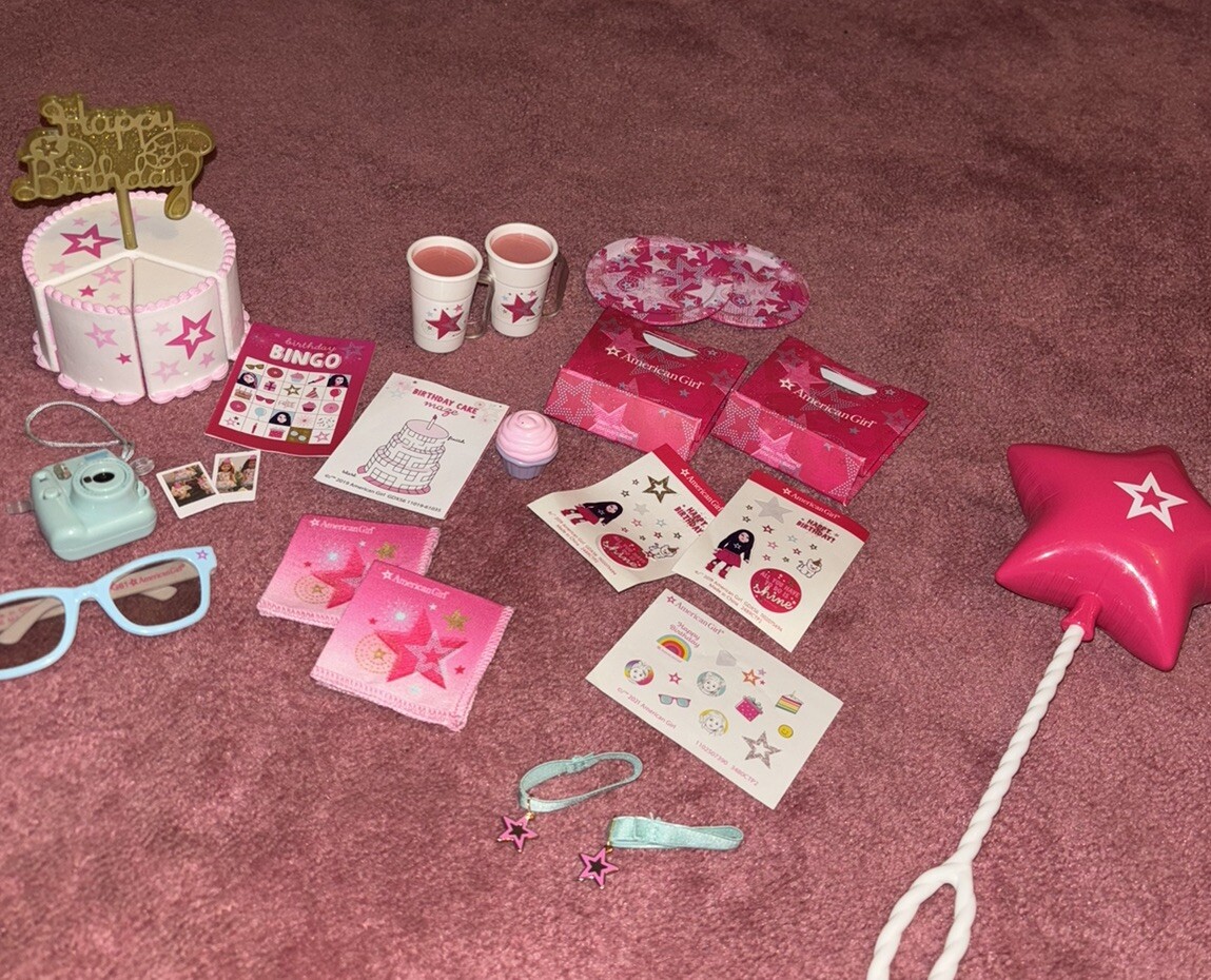 American Girl Truly Me Birthday Party Set For American Girl Doll