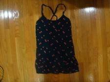 Abercrombie & Fit Women Dress Size M.NAVY.100%COTTON&100%POLYESTER.NWT.RE@$68