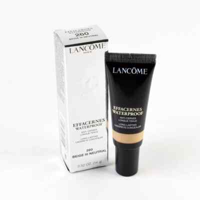 Lancome Effacernes Waterproof Undereye Concealer 260 BEIGE III NEUTR NEW Discon
