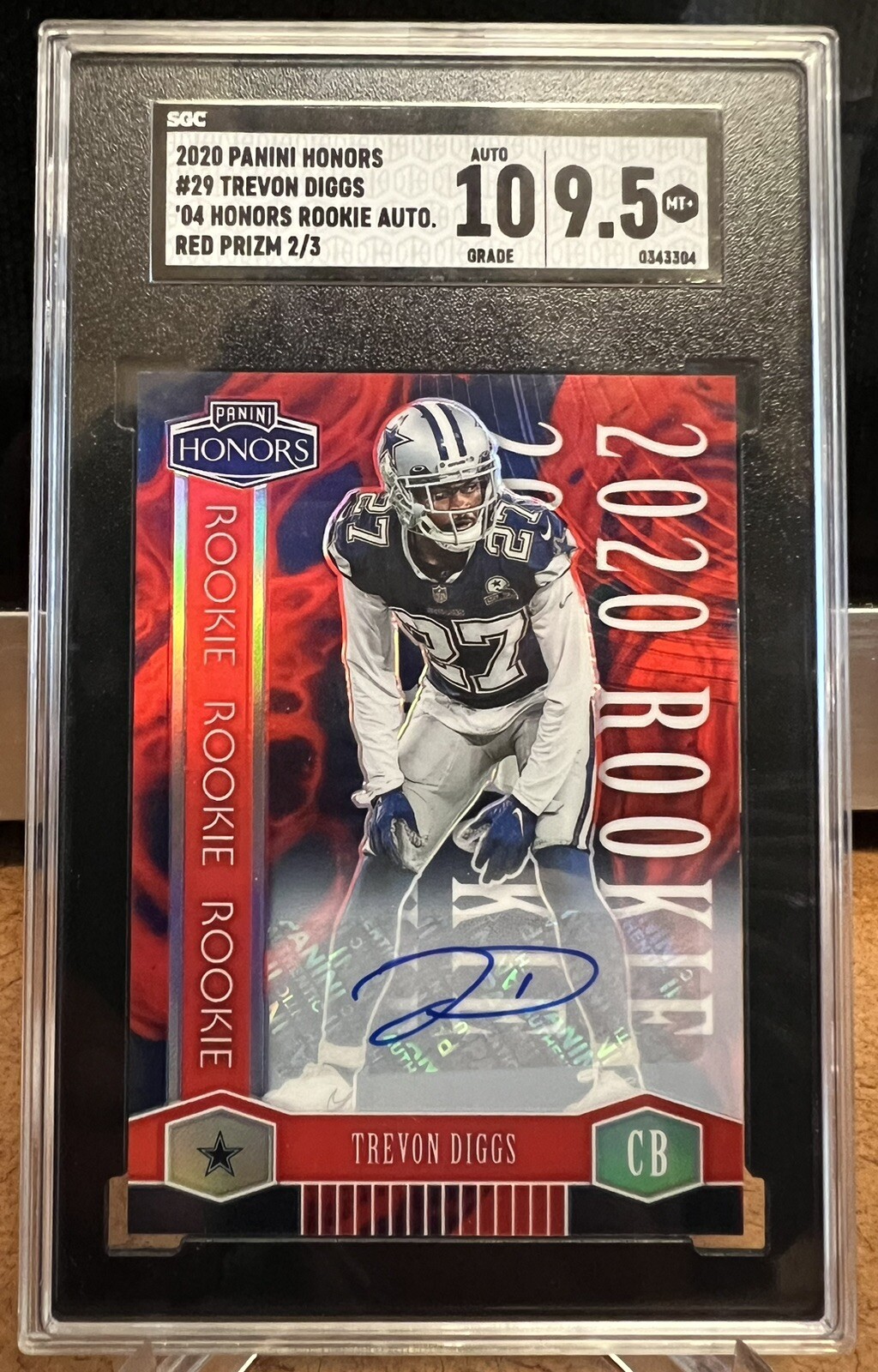 Trevon Diggs Panini Honors 2004 Rookies #29 Red