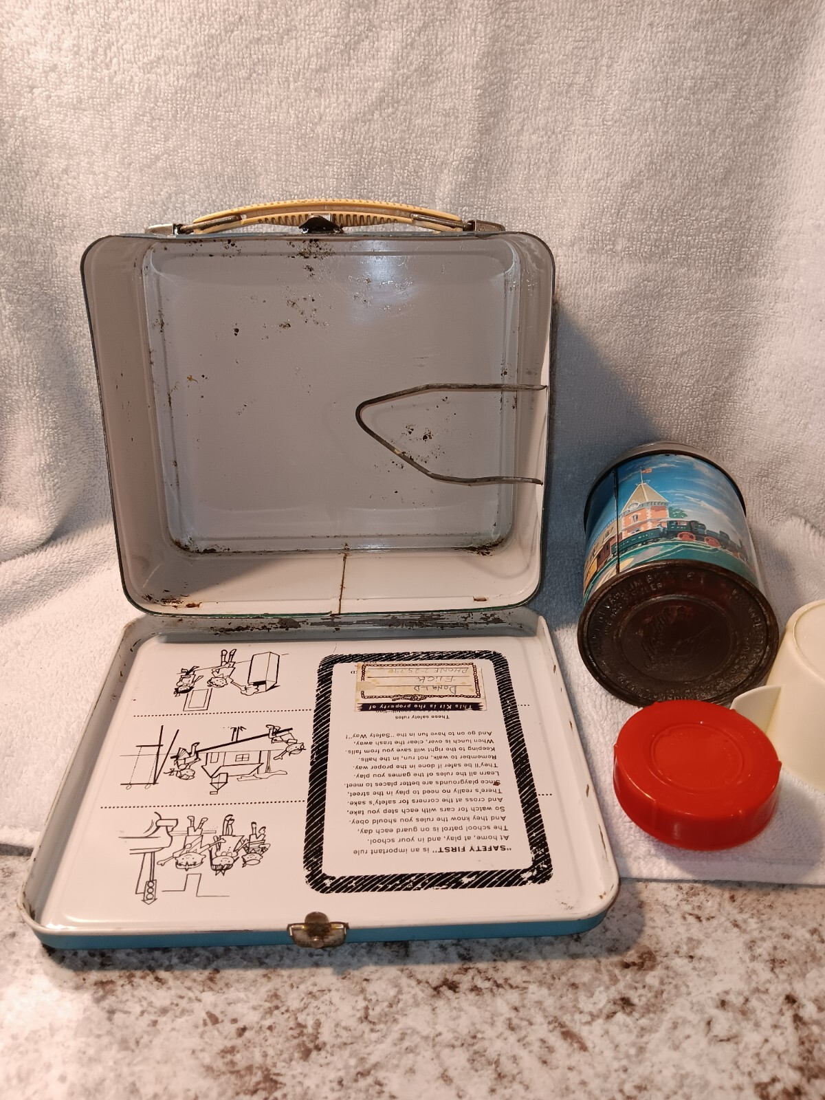 1960 Disneyland Monorail Lunch Box & Thermos * Vintage * Lunchbox tin