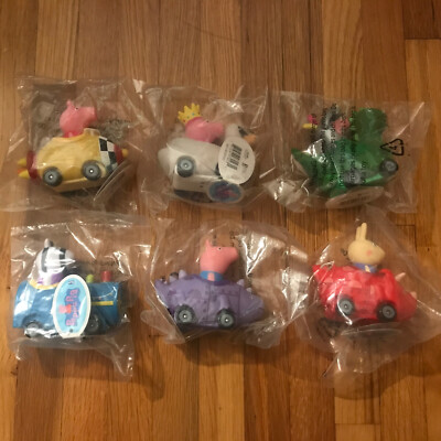Richard Rabb Peppa Pig Mini Buggies, 6 Pack Set - Peppa, George Pig, Zoe Zebra ...