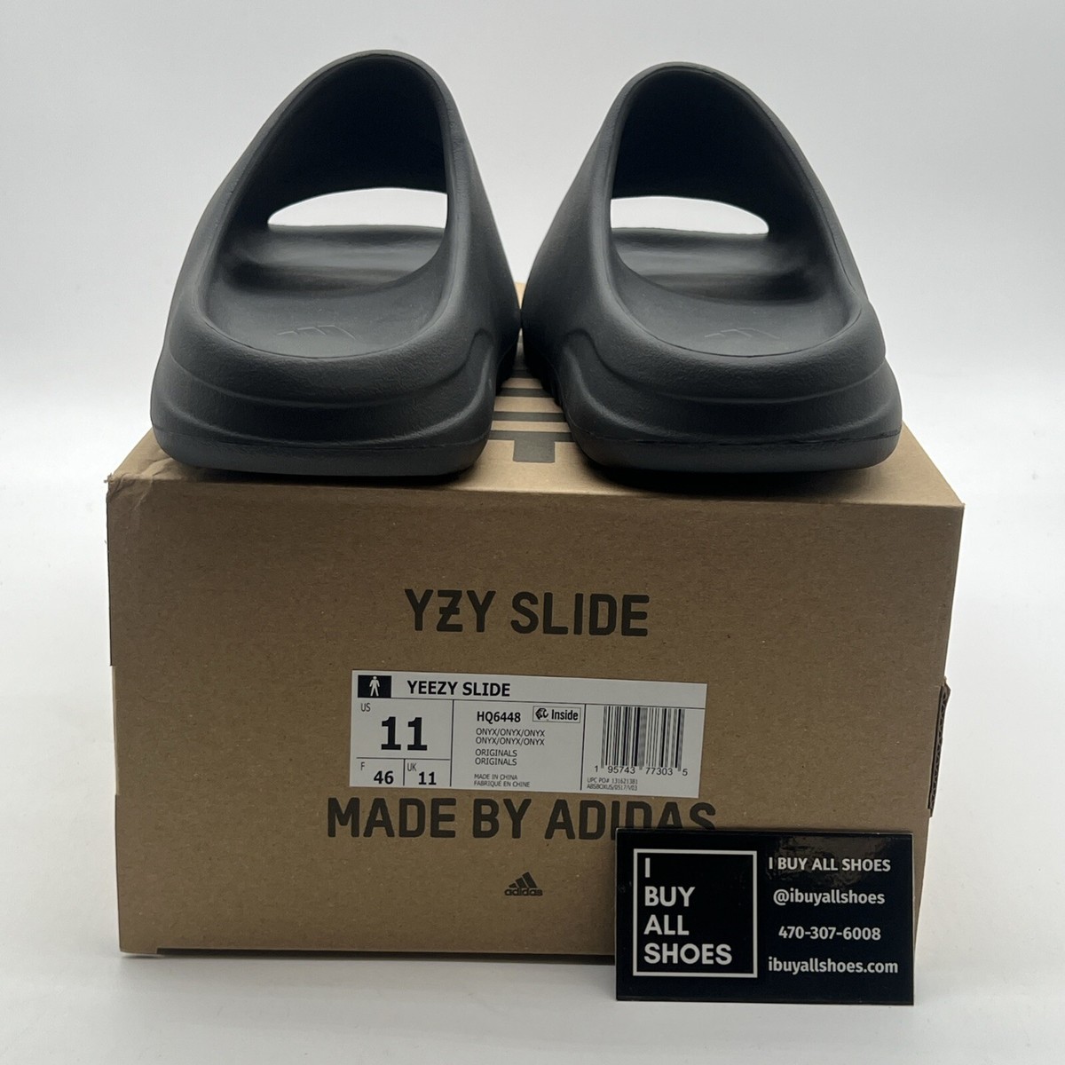 Size 11 - Adidas Yeezy Slide Onyx (HQ6448) | eBay
