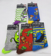 PIXAR Toy Story Crew Socks Lot of 5 Pair Unisex Adult Sizes 9-13 NEW