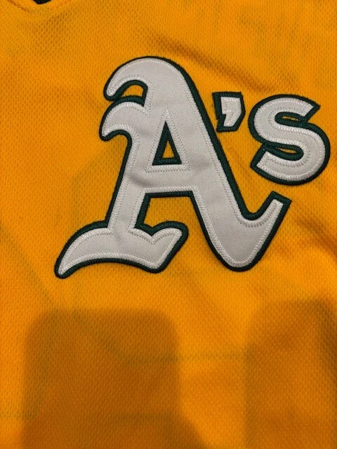 Majestic Oakland A's National Baseball Hall of Fame Henderson #24 Jersey Size 48 - Image 3 of 4