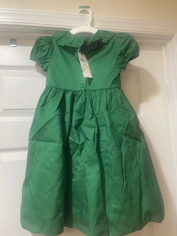 Ralph Lauren Girls Green Dress Size 4/4T New $395 - Image 2 of 4