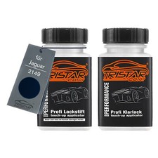 Autolack Lackstift Set für Jaguar 2149 Dark Sapphire Perl Basis Klarlack je 50ml