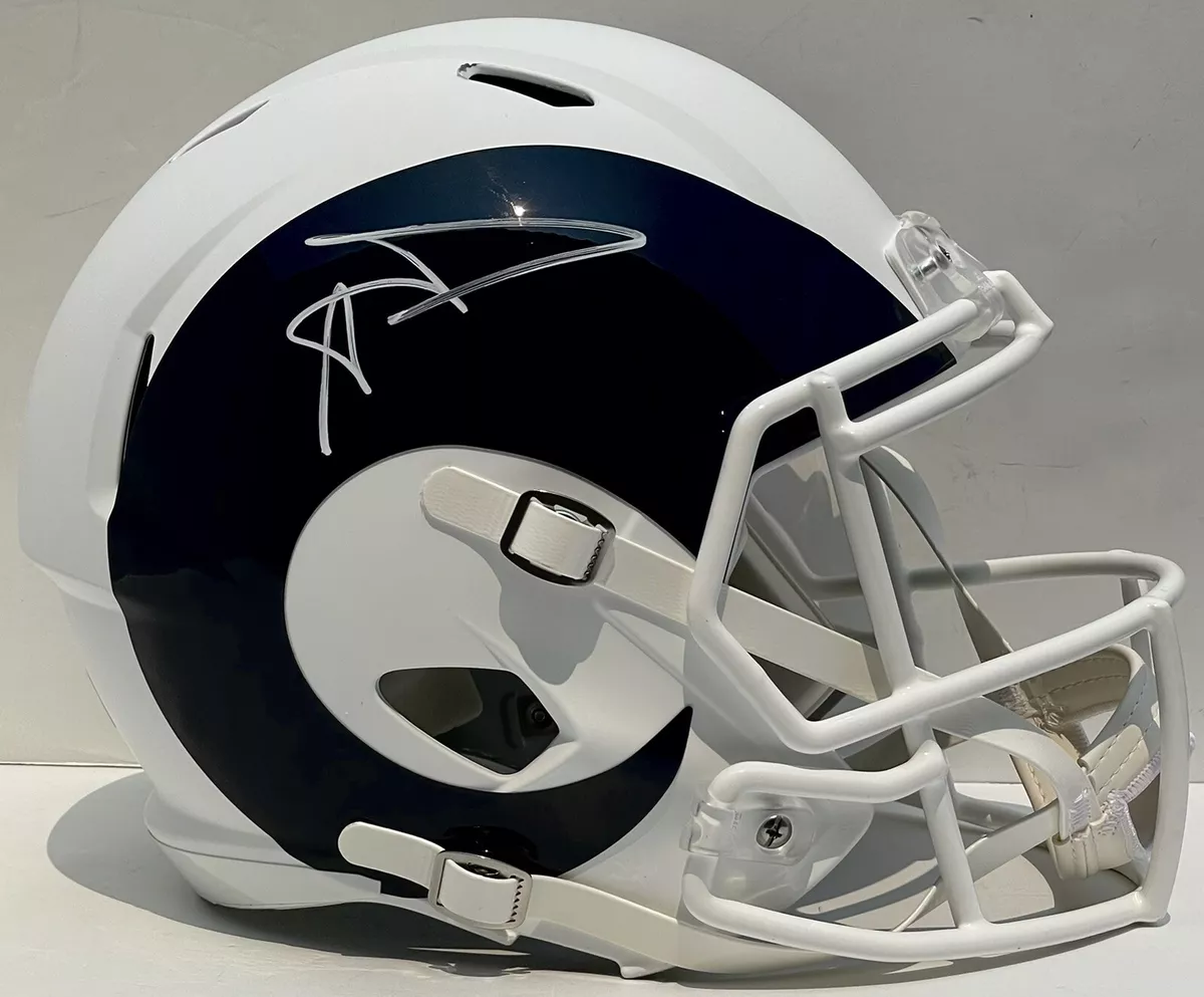 Aaron donald sale autographed helmet
