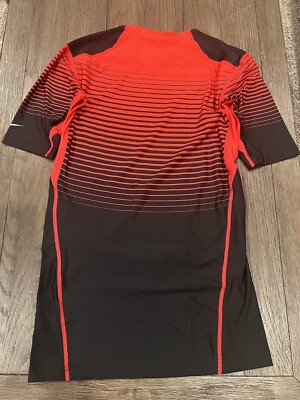 Nike Joga TV シャツ 赤黒 Mens Nike Georgia Bulldogs 7v7 High School Spandex Compression