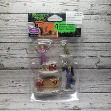 Lemax Spooky Town Halloween Village Accessory Figurines Going Our Way? 4 Pc Set
