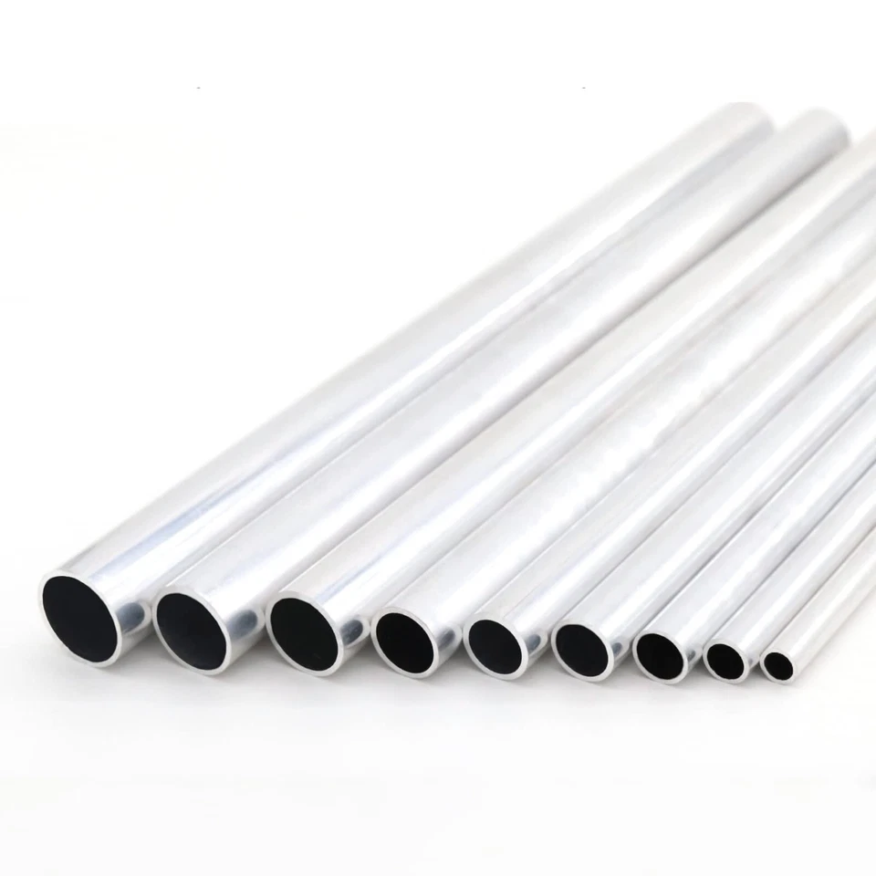 Alurohr Aluminium Rundrohr Rohr Alu Rohre Aluprofil Länge 300mm AD 32mm Bis 65mm - Bild 4 von 4