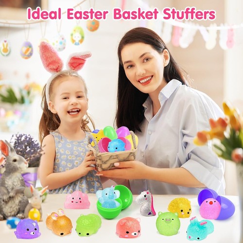 120pcs Glitter Mochi Squishy Toys - Animal Stress Relief Toy for Kids & Adults - Picture 5 of 9