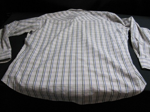 Mens Vtg 80s Ruddock Western Shirt 18 1/2 Plaid Shirt Pearl Snaps ~ 8664 - Picture 6 of 6