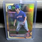 2022 Bowman Chrome Blaze Jordan Prospects Yellow Refractor #07/75 Red Sox