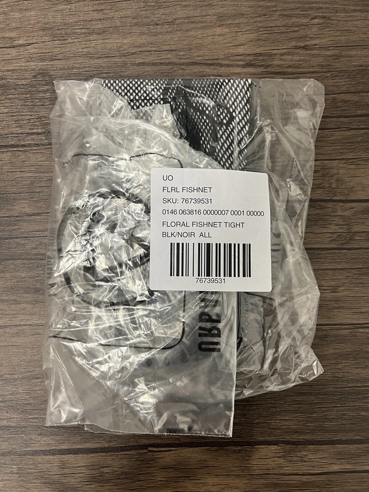 Medias de red Urban Outfitters florales costura lateral talla única 1 par Foto 3 de 3