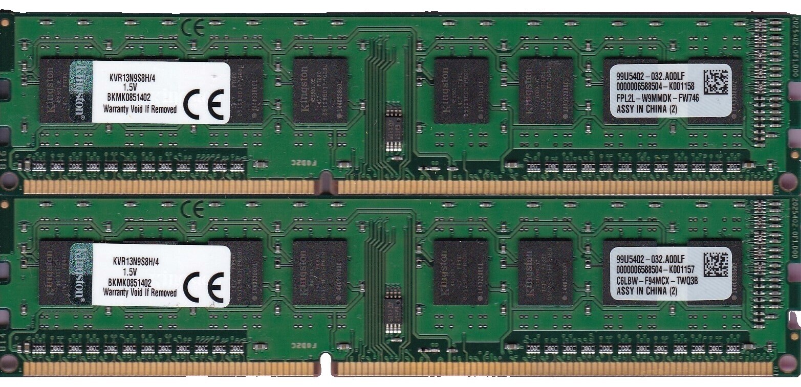Kit Mémoire Kingston RDRAM RIMM 512 Mo (2 X 256 Mo) 800 MHz - Occasion