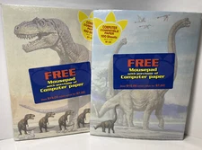 Lot 2 USPS 1997 "THE WORLD OF DINOSAURS" Competer Paper & Mouse Pad HALLMARK 