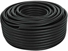 10 Ft 3/4" Split Wire Loom Conduit Corrugated Plastic Tubing 18mm Sleeve Tube