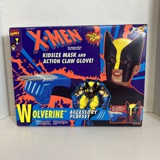1994 ToyBiz X-MEN Wolverine Dress Up Accessory Playset Mask  Action Claw 