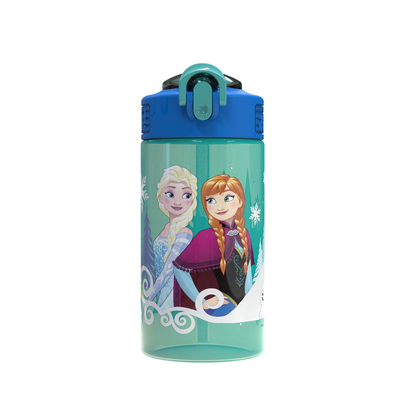 Zak Designs Disney Frozen 2 Kids Spout Cover and Built-in Ca