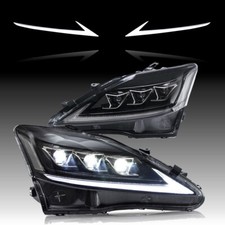 Pair FULL LED Projector Headlights For Lexus IS250 IS350 ISF 2006-2013 DRL Lamps