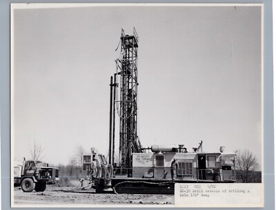 1972 Peabody Coal Company Lynnville IN  Mine 8x10 Photo Miller Drill  7521