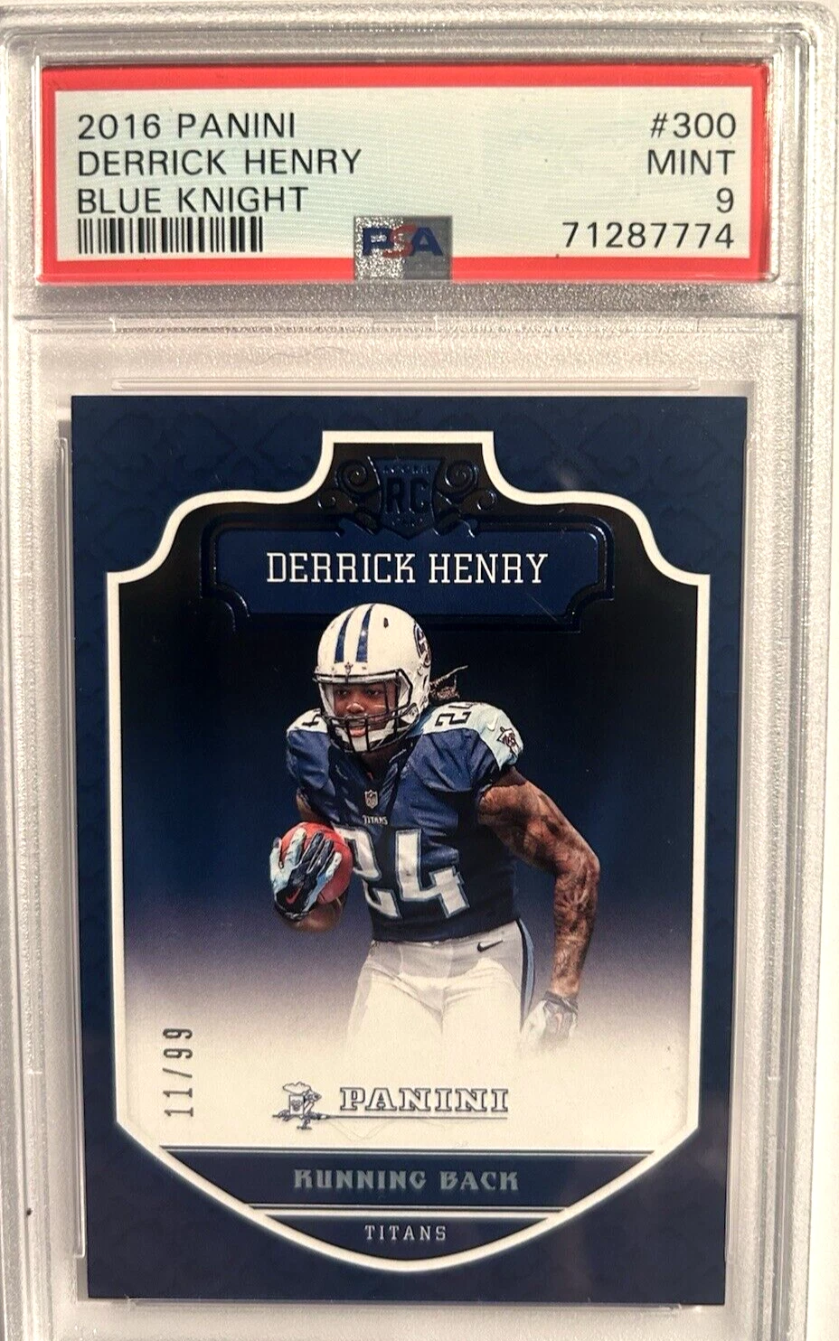 Derrick Henry Panini #300 Blue Knight