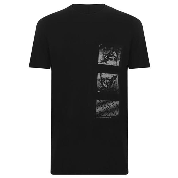 【送料&関税込】Rick Owens T T-shirt New With Tags $600 Rick Owens Wagner Level Black T-Shirt