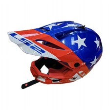 Ls2 Helmet Gate Stars And Stripes Full Face Xs 53-54cm New Dot Certified Ls2 Helmet Gate Stars And Stripes Full Face Xs 53-54cm New Dot Certified