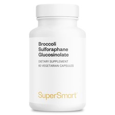SuperSmart Broccoli Sulforaphane 600mg | 10% SGS with Myrosinase | Non-GMO & Glu