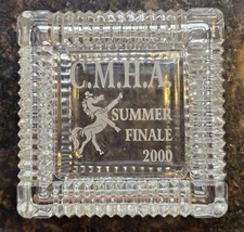 Rare Vintage C.M.H.A. Summer Finale 2000 Horse Show Glass Covered Trinket Box