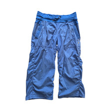Lululemon Dance Studio Crop Pants Porcelaine Blue Cinch Leg 19" Inseam Size 6