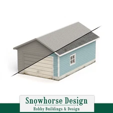 Detached Garage (Unpainted) | Residential Collection (HO Scale)