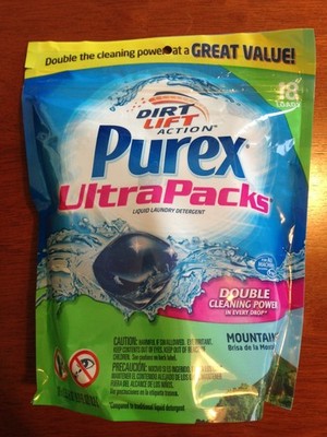 Purex Ultra Packs Liquid Laundry Detergent 18 count Mountain Breeze scent
