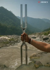 Giant Tuning Fork Set – 528Hz & A432Hz with Striker | RV Medics Premium