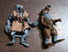 Lot Of 2 Teenage Mutant Ninja Turtles Splinter Action Figure TMNT 2002 And 1988