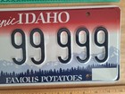 License Plate, Idaho, Sunset, Quintuple 9: C 99999 — photo 2