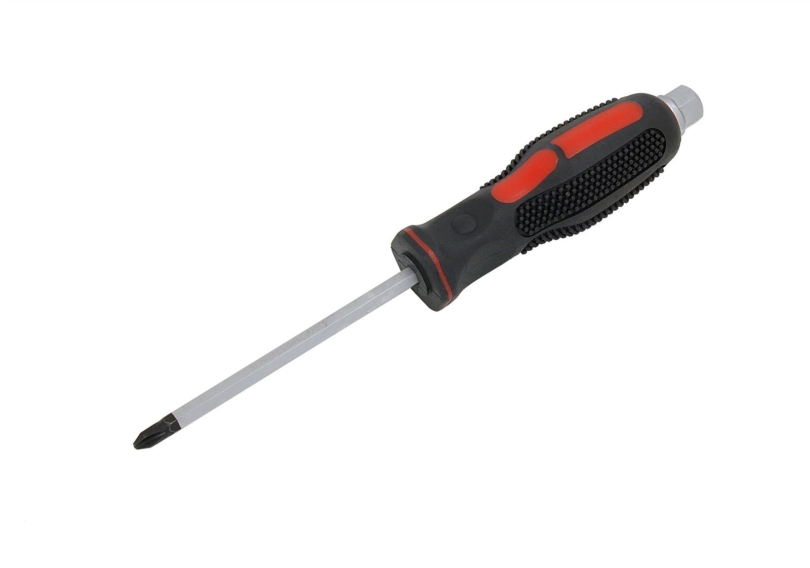 Crosshead Screwdriver PH2 100mm Steel Shaft Cushion Grip Rubber Handle