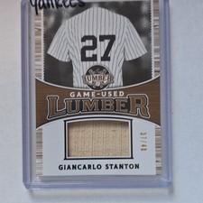 2024 Leaf Lumber Game Used Lumber Relics Giancarlo Stanton Bronze GUL-37 /40