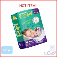 Sposie Diaper Booster Pads, Size 4-6, 30 Count - Hypoallergenic, Dermatologist a