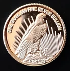 1 Gram .999 Fine Silver Round Liberty Dollar Design..