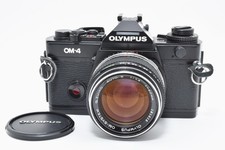  Almost Unused Olympus OM-4 Black SLR 35mm Film Camera 50mm f/1.4 Lens From JP