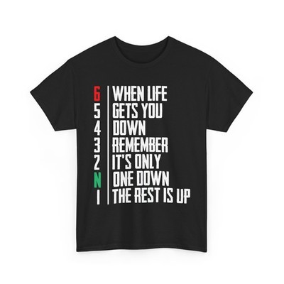 Motorbike Biker T-Shirt, When Life Gets You Down Motorcyclist Motorcycle Shirt