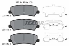 Bremsbelagsatz Scheibenbremse Hinterachse für FORD USA MUSTANG Coupe Convertible