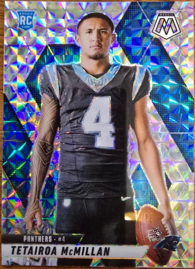 🔥2025 Mosaic Tetairoa McMillan Silver Mosaic Variation ROOKIE #274 / Panthers