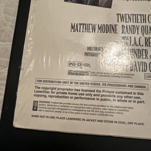 Bye Bye Love: Widescreen Laserdisc - Picture 4 of 12